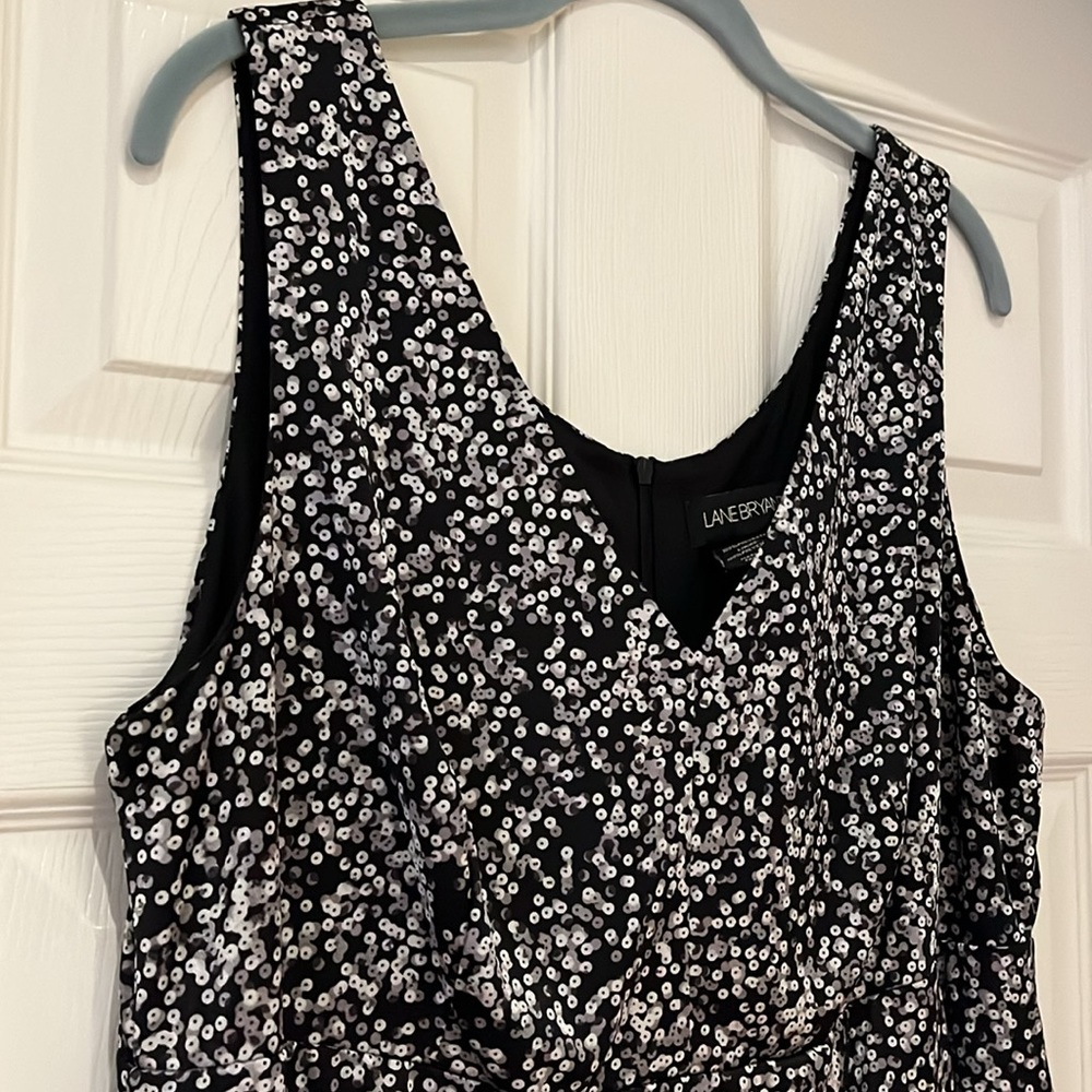 Lane Bryant Black and White Floral Dress - Picture 2 of 6